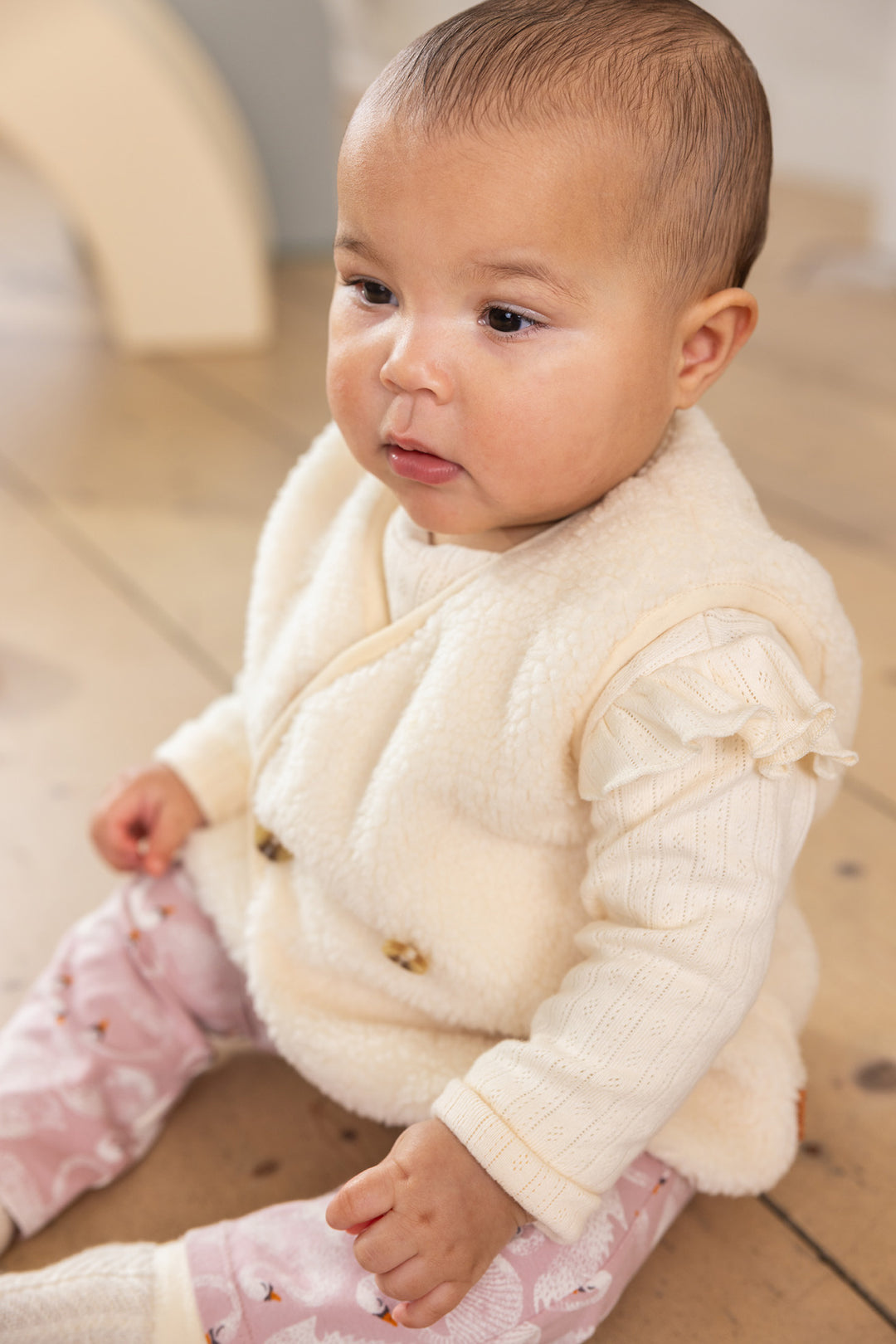 Gilet Freland sleeveless Buttercream