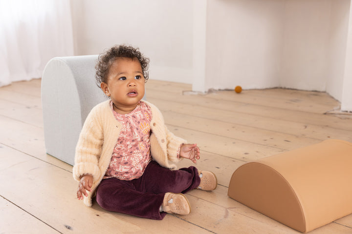 Longsleeve Fines allover print Old Rose