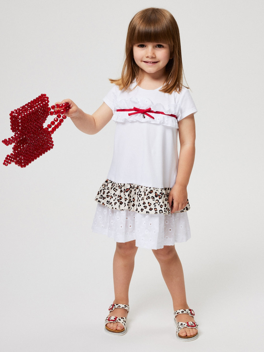 Kids jurk bianco+maculato PortoFino