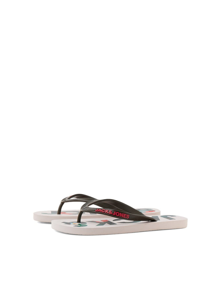 Hausschuhe LOGO PALMENMUSTER Olive Night MOONBEAM