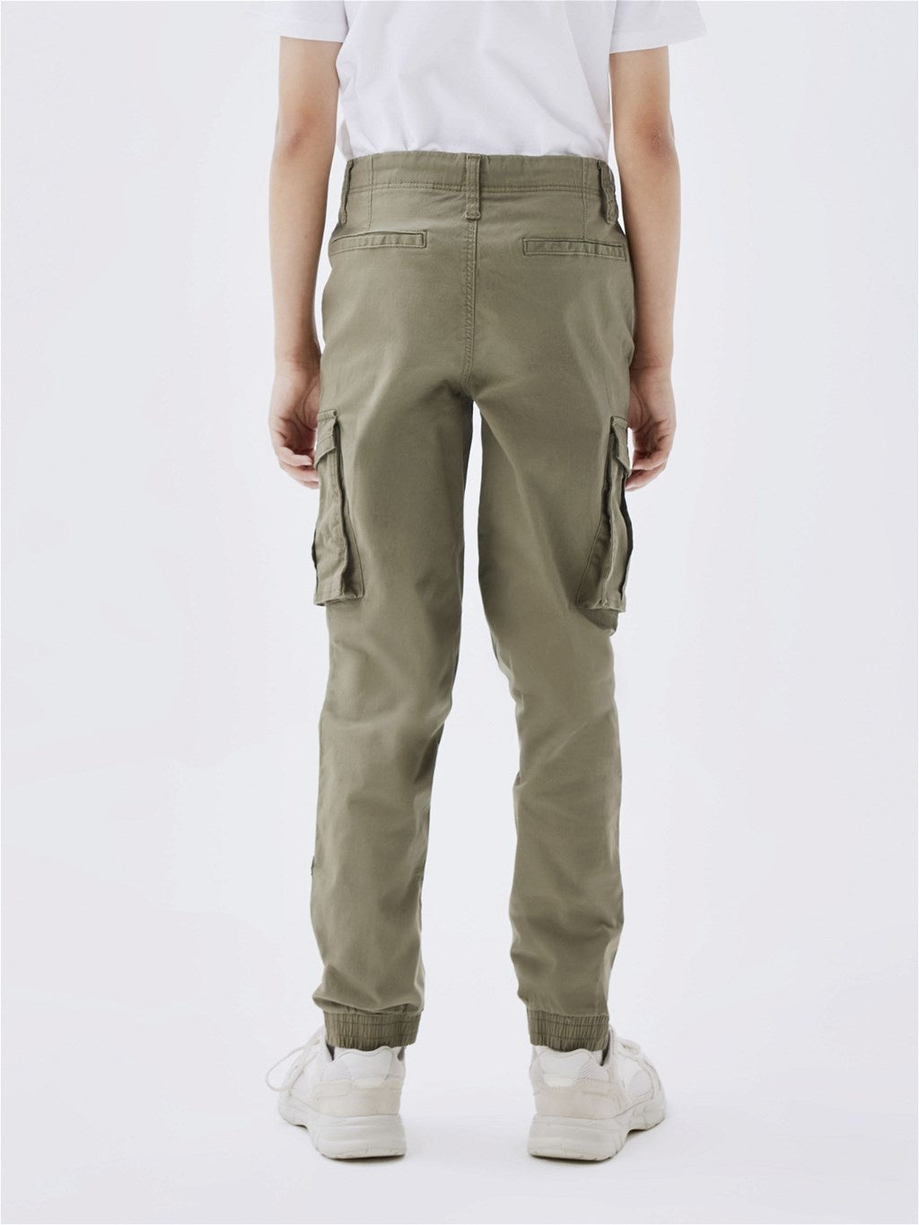 Kids broek RYAN CARGO Deep Lichen Green Round Fit