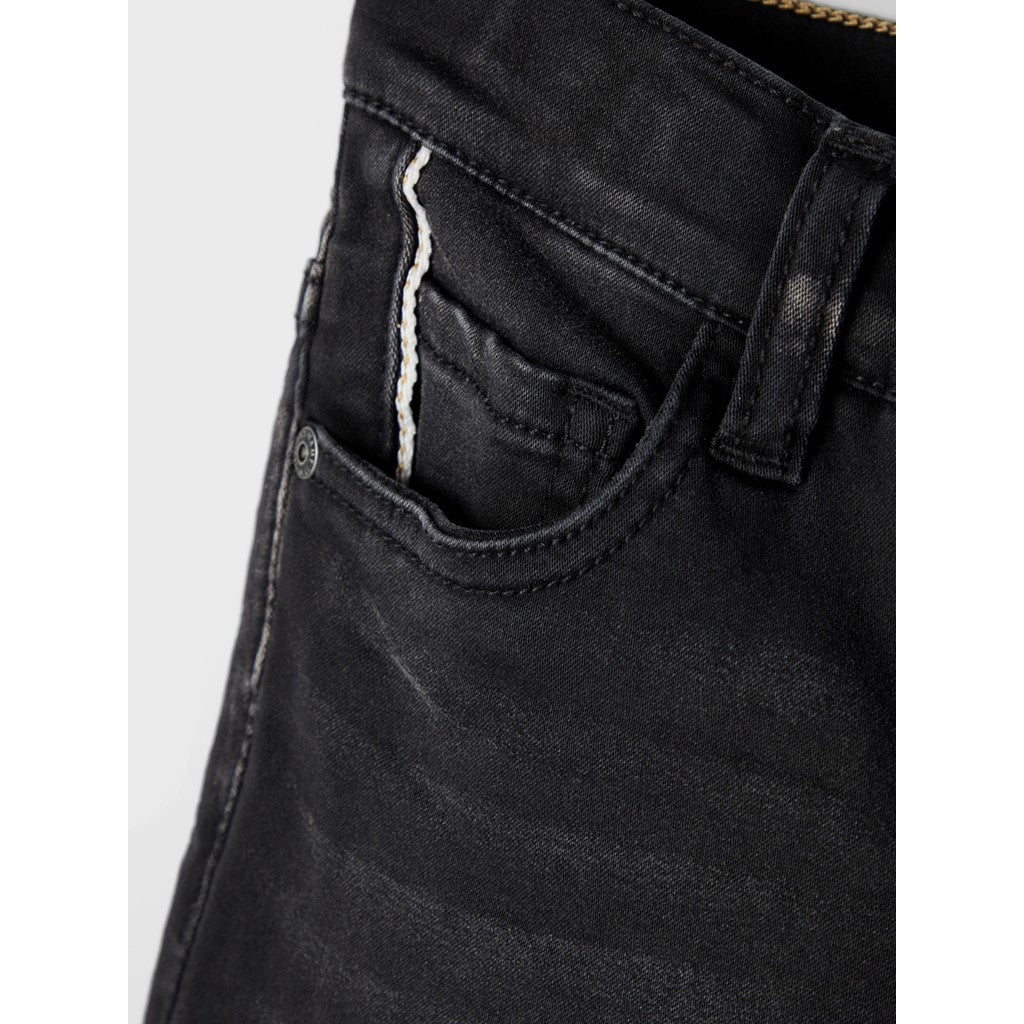 Kinderjeans THEO Schwarzer Denim Xslim Passform