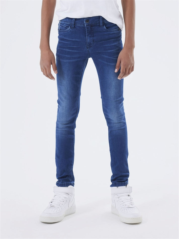 Kids spijkerbroek THEO Dark Blue Denim Xslim Fit