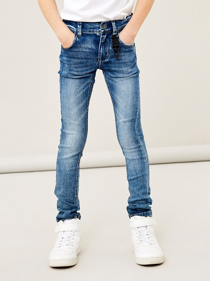 Kids spijkerbroek PETE Medium Blue Denim Skinny Fit