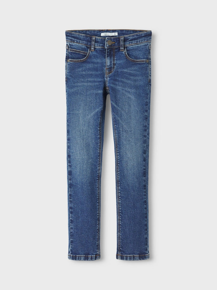 Kids spijkerbroek SALLI Medium Blue Denim Slim Fit