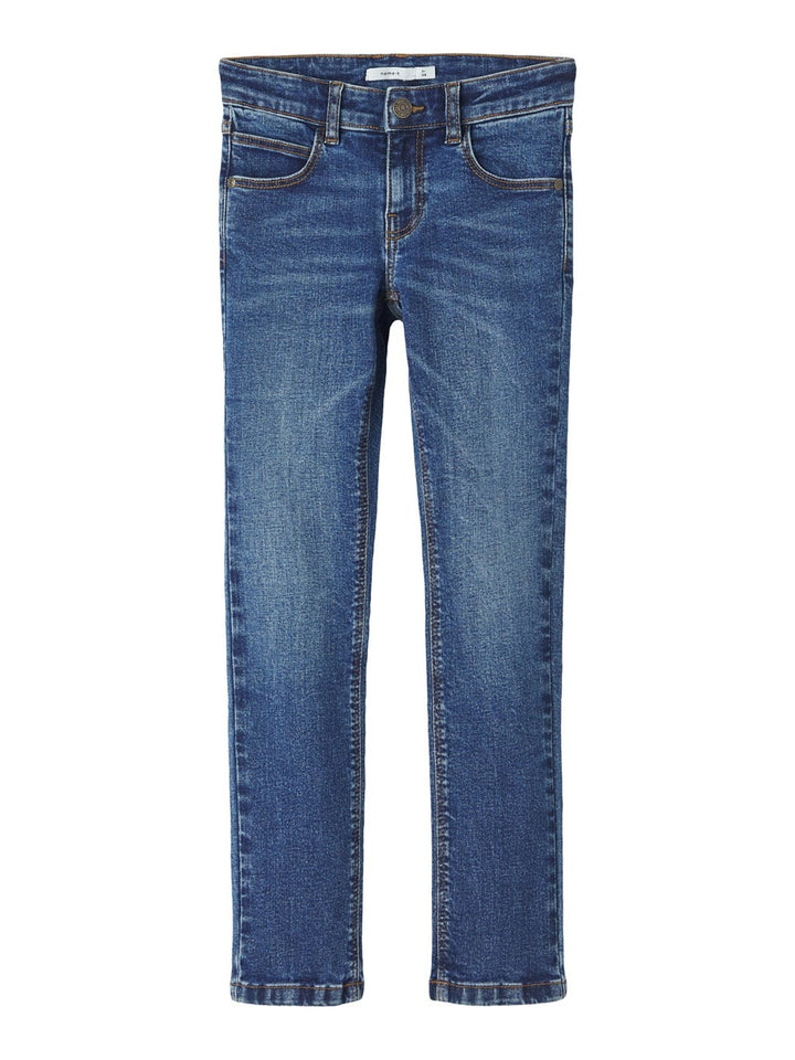 Kids spijkerbroek SALLI Medium Blue Denim Slim Fit
