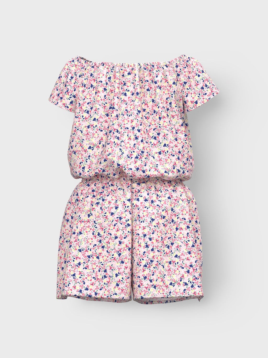 Mini jumpsuit VINAYA White Alyssum Flower