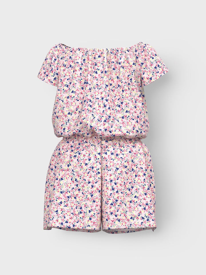 Mini jumpsuit VINAYA White Alyssum Flower