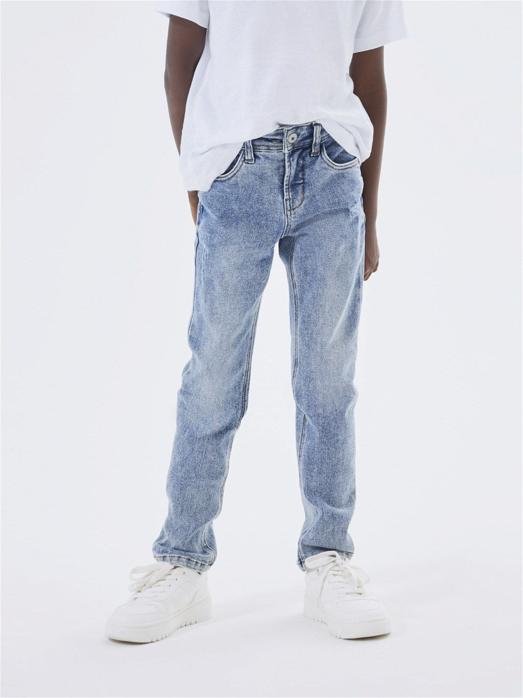 Kids spijkerbroek THEO Light Blue Denim Xslim Fit