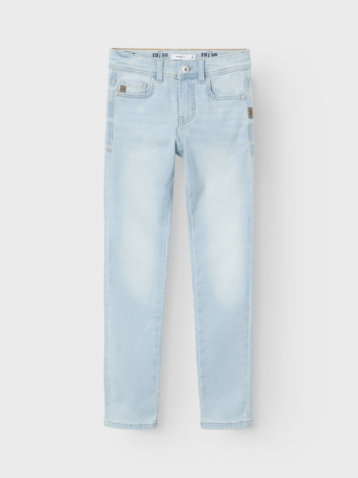 Kids spijkerbroek THEO Light Blue Denim Xslim Fit