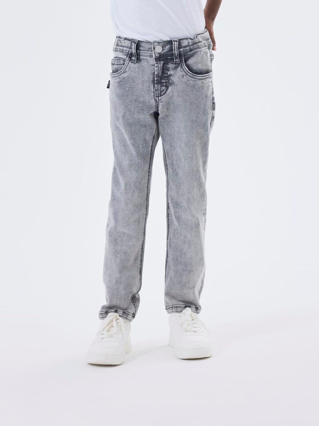 Kids spijkerbroek SILAS Light Grey Denim Xslim Fit