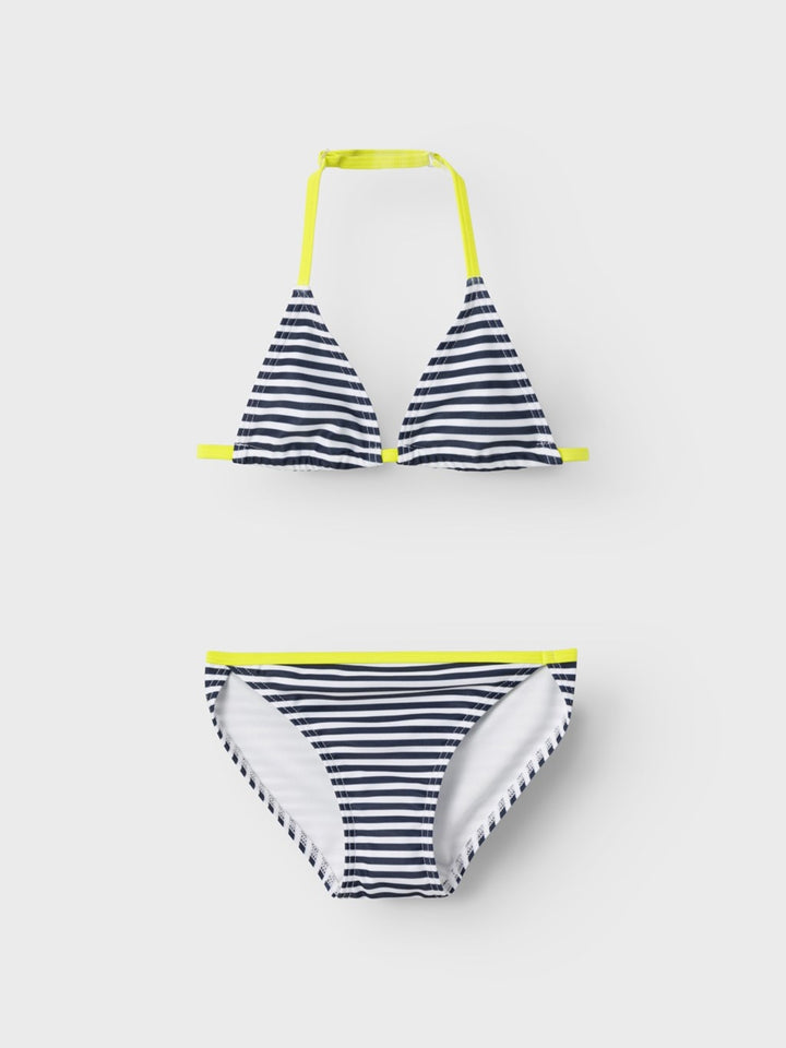 Kinderbikini ZIMONE Hellweiß Schwarz