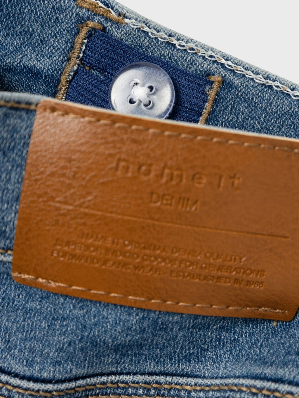 Kids spijkerbroek POLLY Medium Blue Denim Skinny Fit