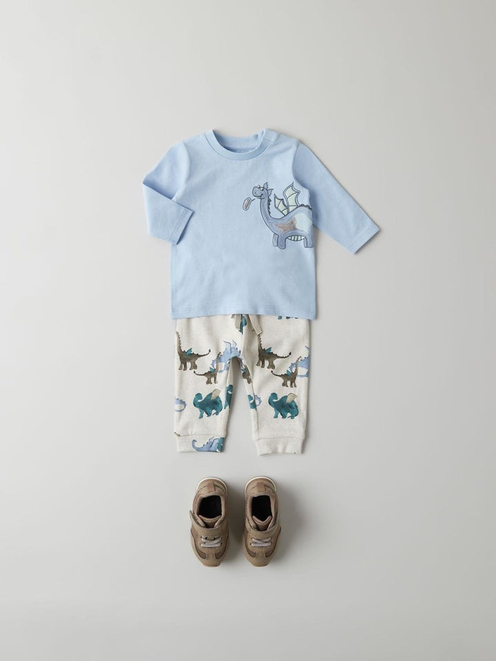 Baby longsleeve DRUM Chambray Blue