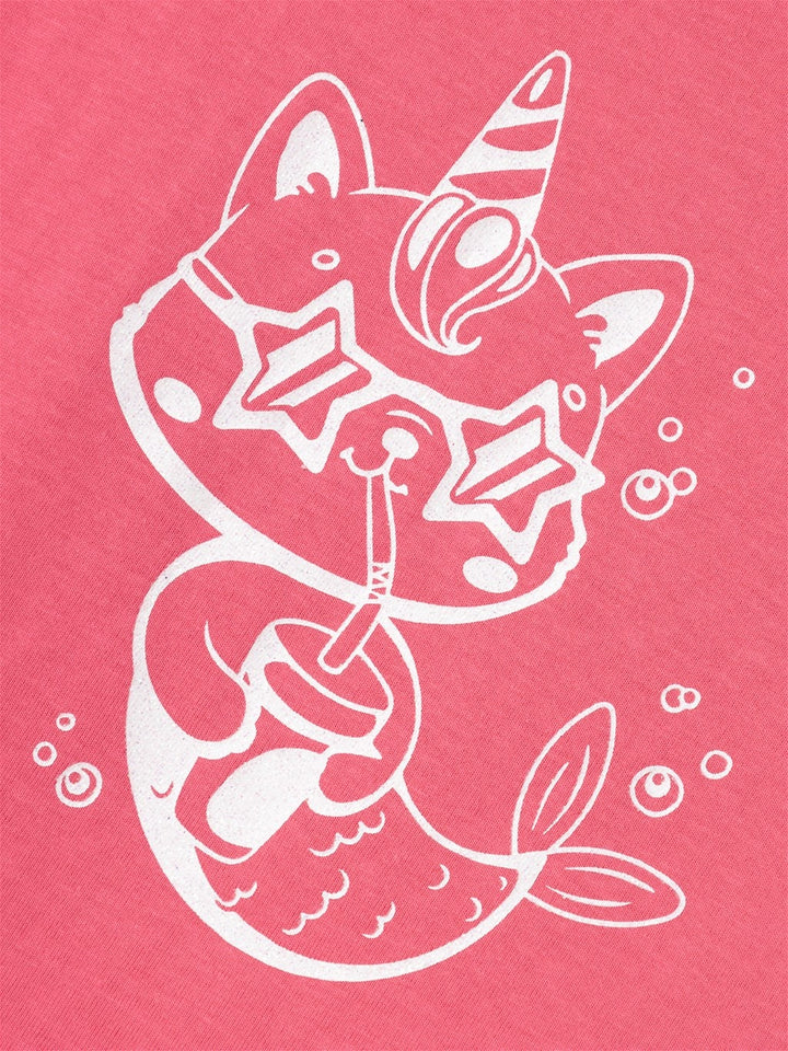 Mini T - shirt VALONE Camellia Rose Unicorn Cat Regular Fit