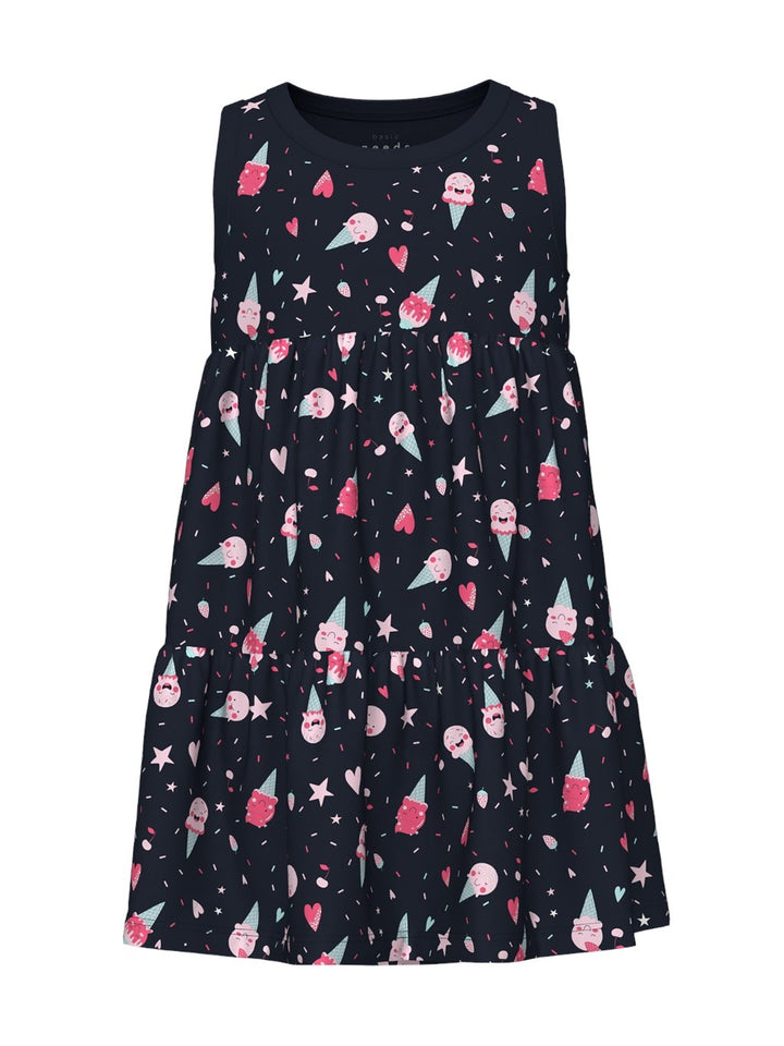 Mini jurk VIGGA Dark Sapphire Icecream Regular Fit