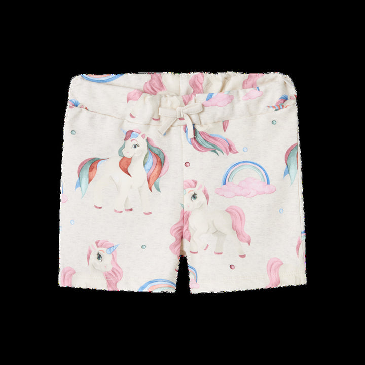 Mini Short HARUMI Peyote Melange Regular Fit