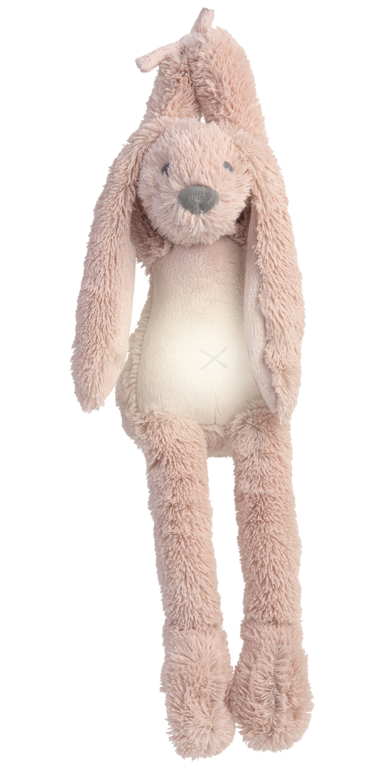Knuffel Rabbit Richie Nightlight with soothing sounds Old Pink 34cm