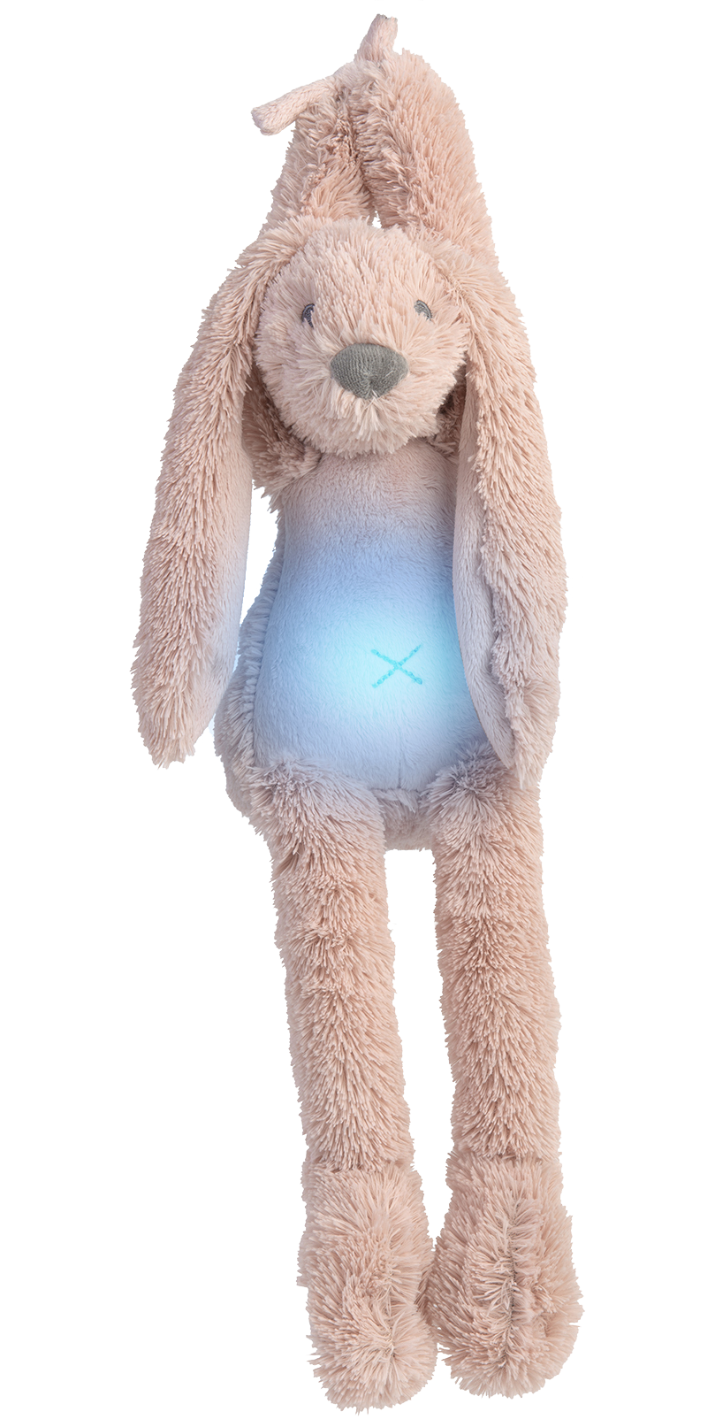 Knuffel Rabbit Richie Nightlight with soothing sounds Old Pink 34cm