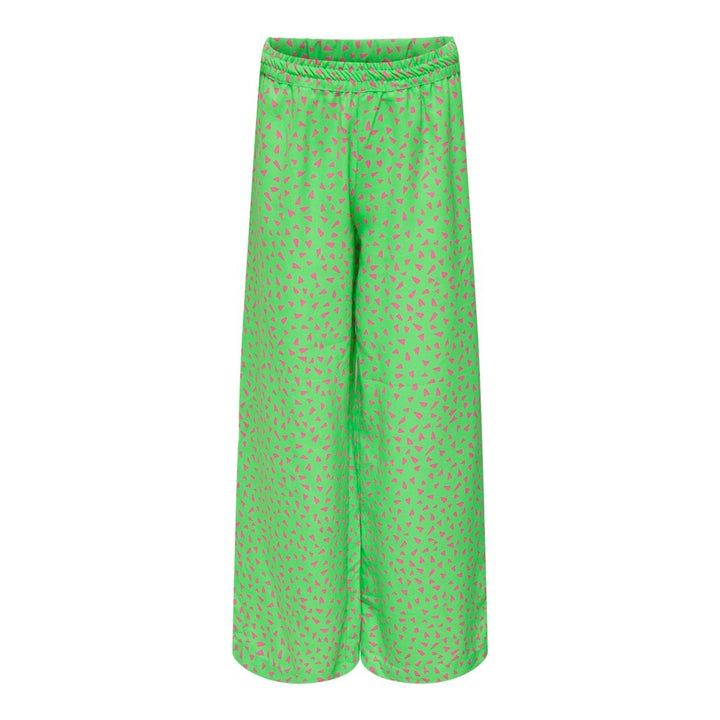 Hose Gerade Passform LINO Sommer Grün mit Zuckerpflaume Geo Herzen