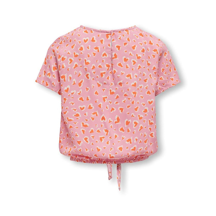 Kids T - shirt PALMA Begonia Pink Cloud Dancer/Carrot Curl Regular Fit