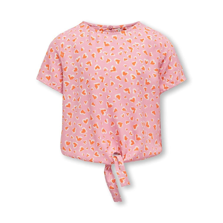 Kids T - shirt PALMA Begonia Pink Cloud Dancer/Carrot Curl Regular Fit