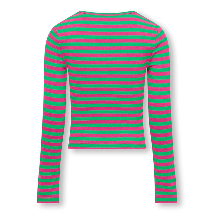 Kids longsleeve HEIDI Raspberry Rose Spring Bouquet Shoulder Cut Regular Fit