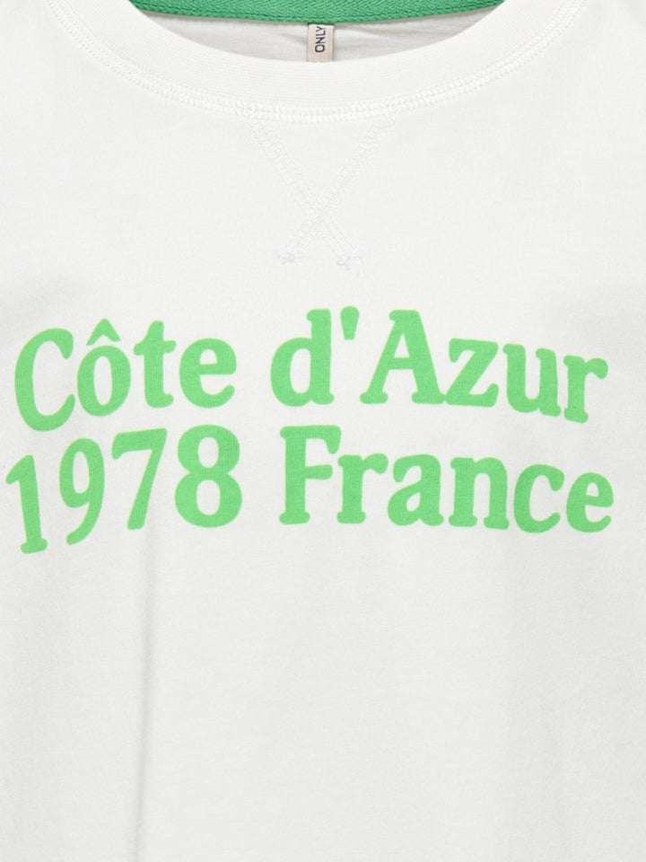 T - Shirt SINNA Cloud Dancer Azur Regular Fit