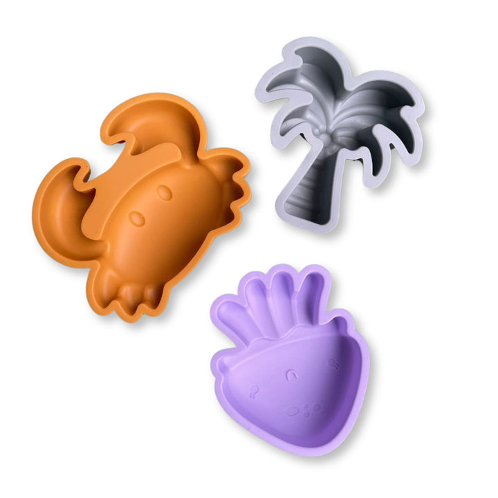 Strandspeelset Abstract Silicone 12x9 cm