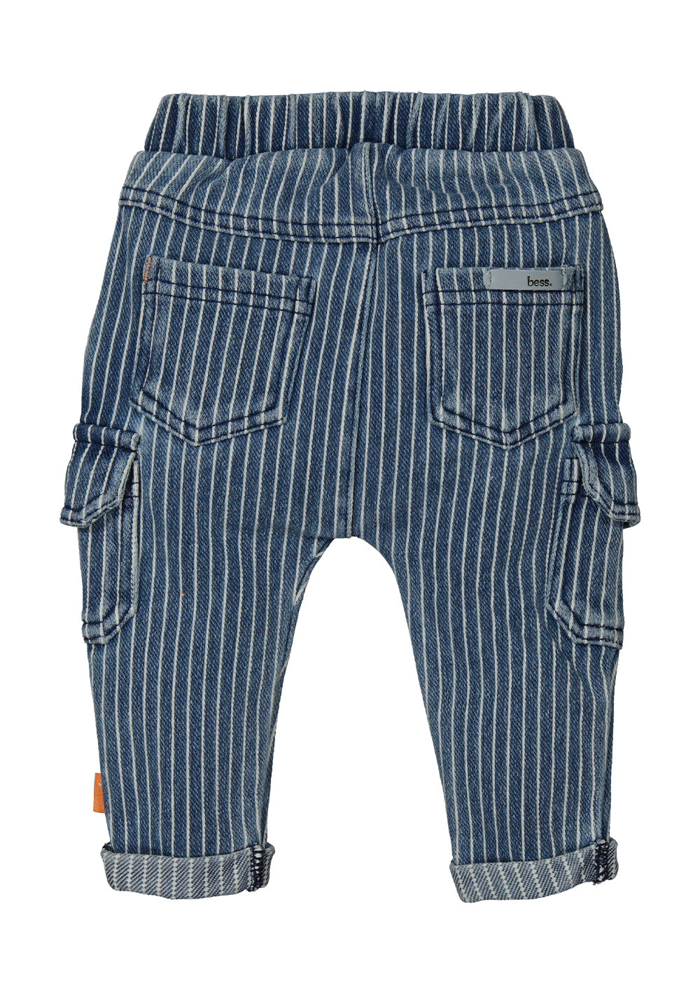 Broek Denim Striped Stone Wash