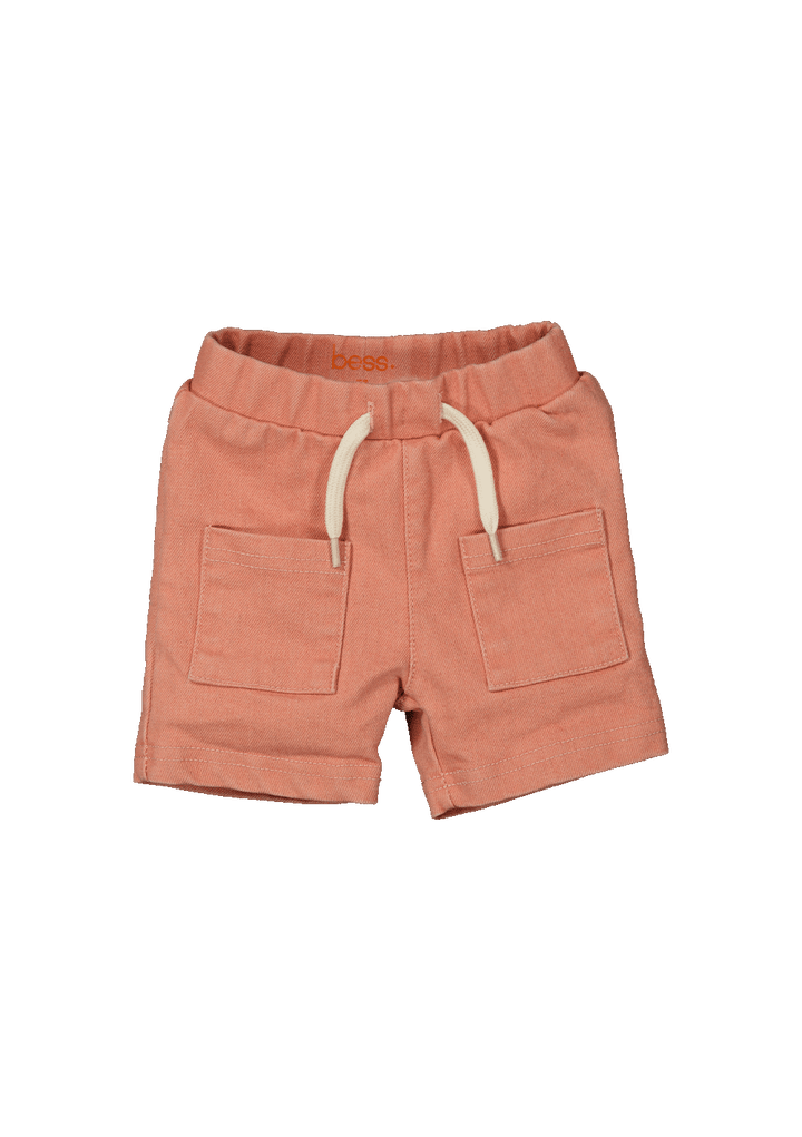 Kurze Hose Denim Erdbeer Pink