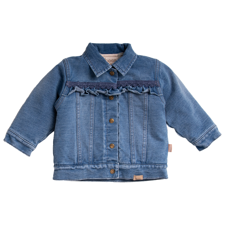Spijkerjas teddy Ruffles Stone Wash