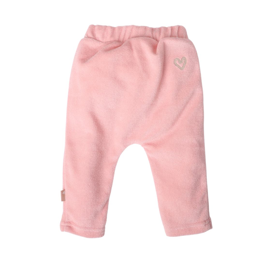Broek Towelling Coral Cloud