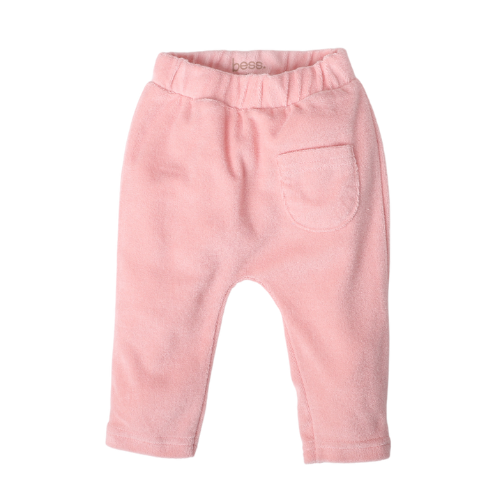 Broek Towelling Coral Cloud