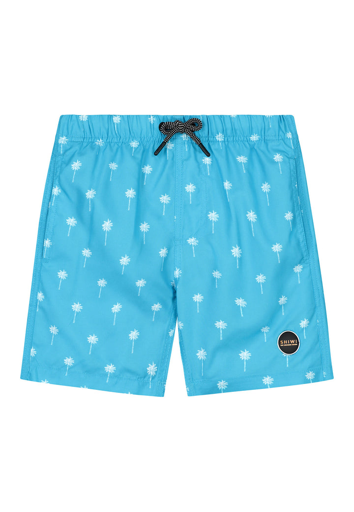 Zwemshort scratch palm river blue