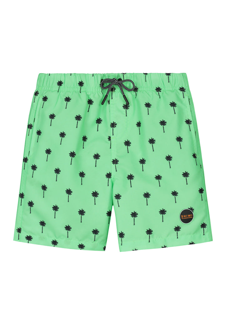 Badeshorts Kratzer Palme neu Neon Grün