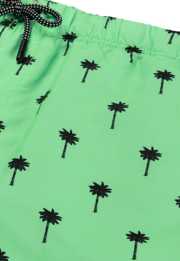 Badeshorts Kratzer Palme neu Neon Grün