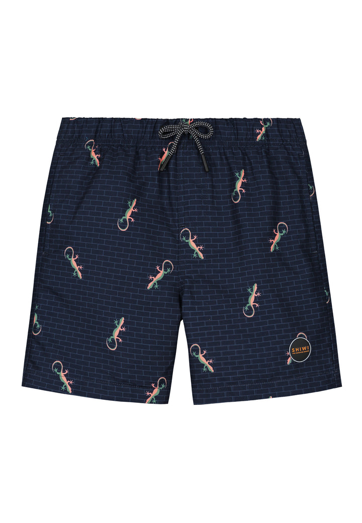 Zwemshort lizard dark navy