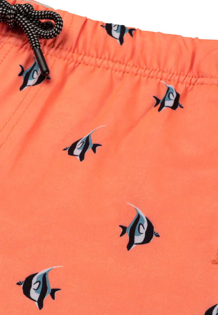Zwemshort moorish idol neon orange