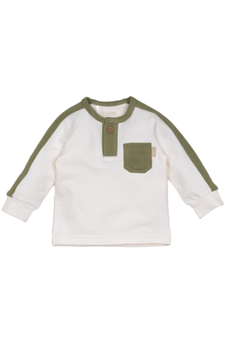 Hemd Tasche Off White