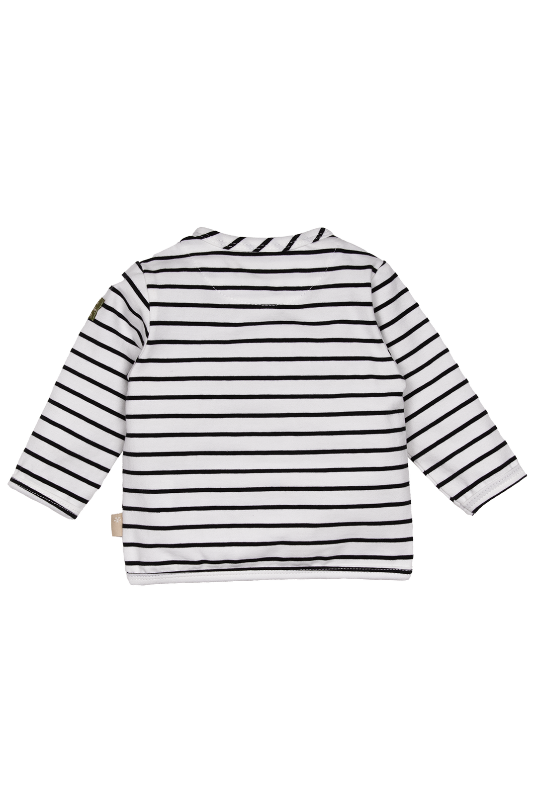 Hemd Henley Gestreift Off White