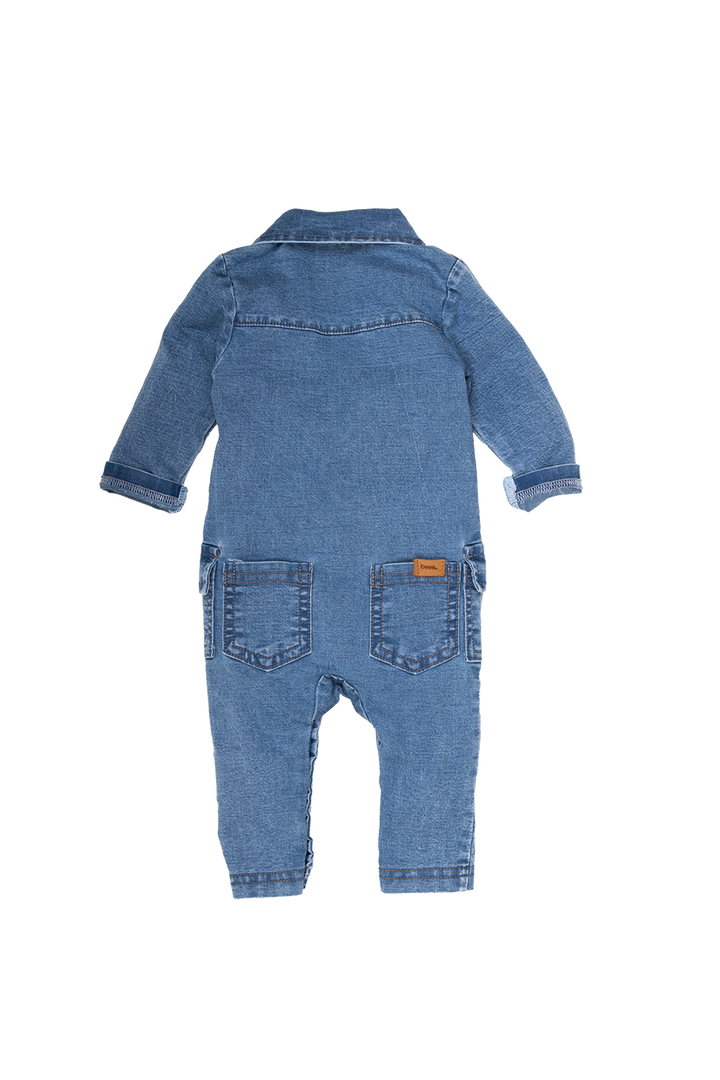 Jumpsuit Jog Denim Stone Wash