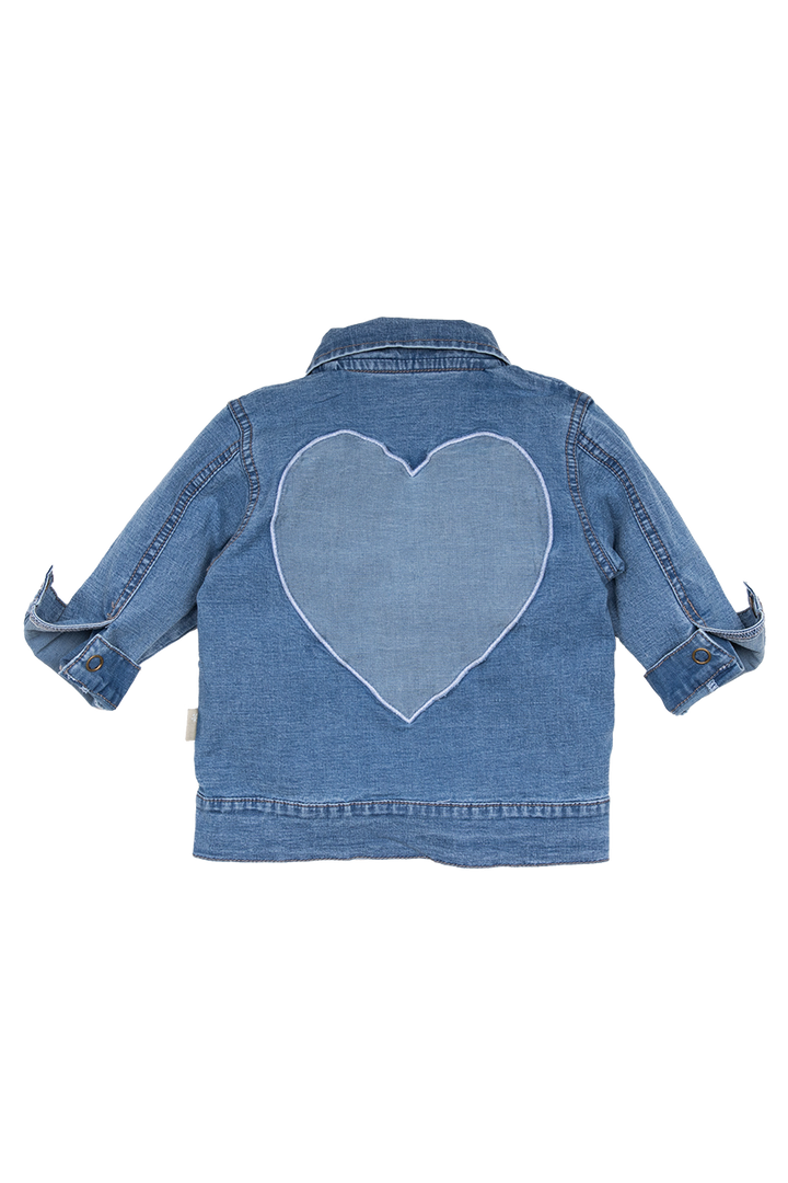 Jasje Heart Jog Denim Stone Wash