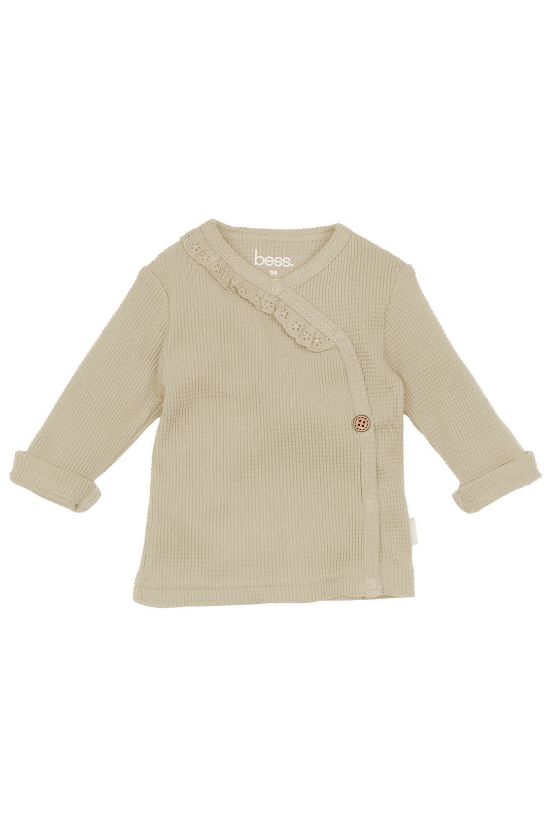 Shirt Wrap Ruffles Sand