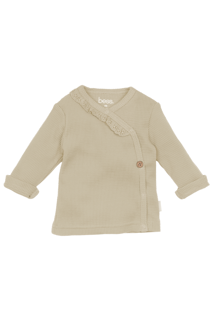 Shirt Wrap Ruffles Sand