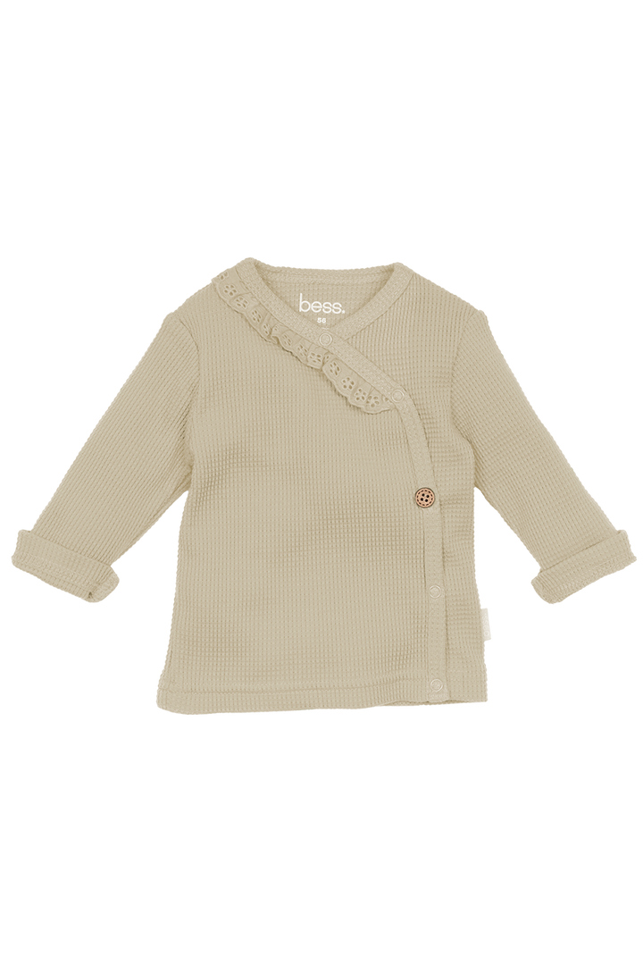 Shirt Wrap Ruffles Sand