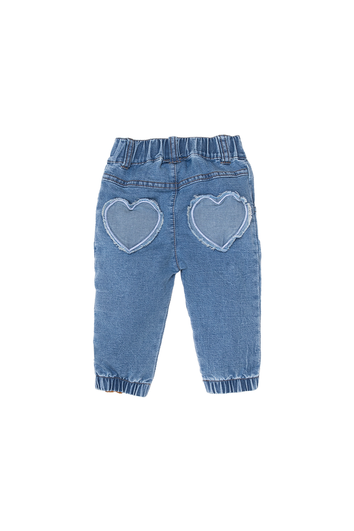 Flared Jog Denim Herzen Stone Wash