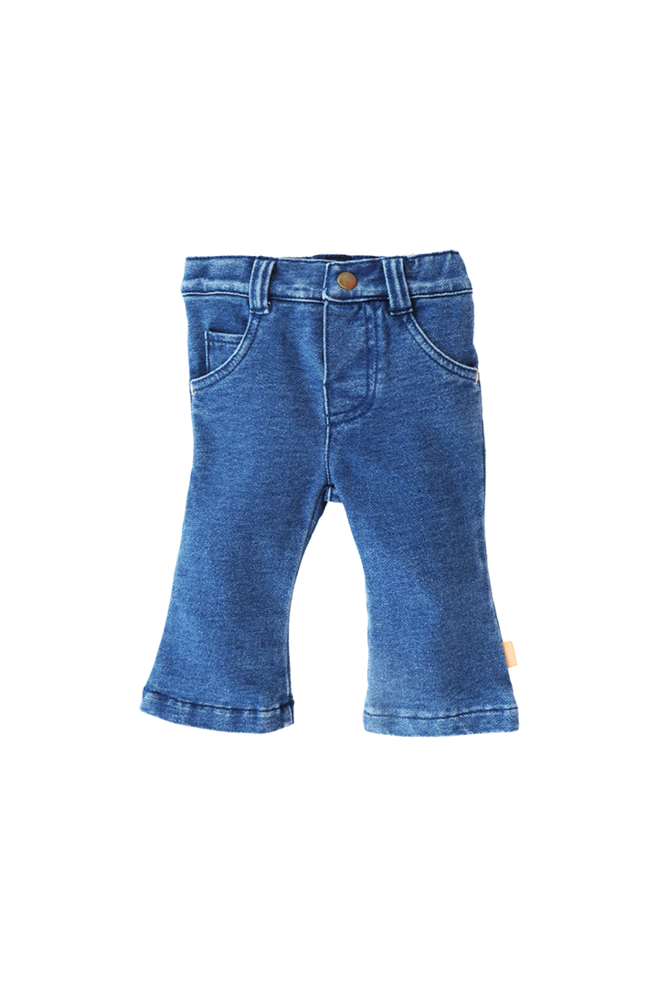 Flared Jog Denim Herzen Stone Wash