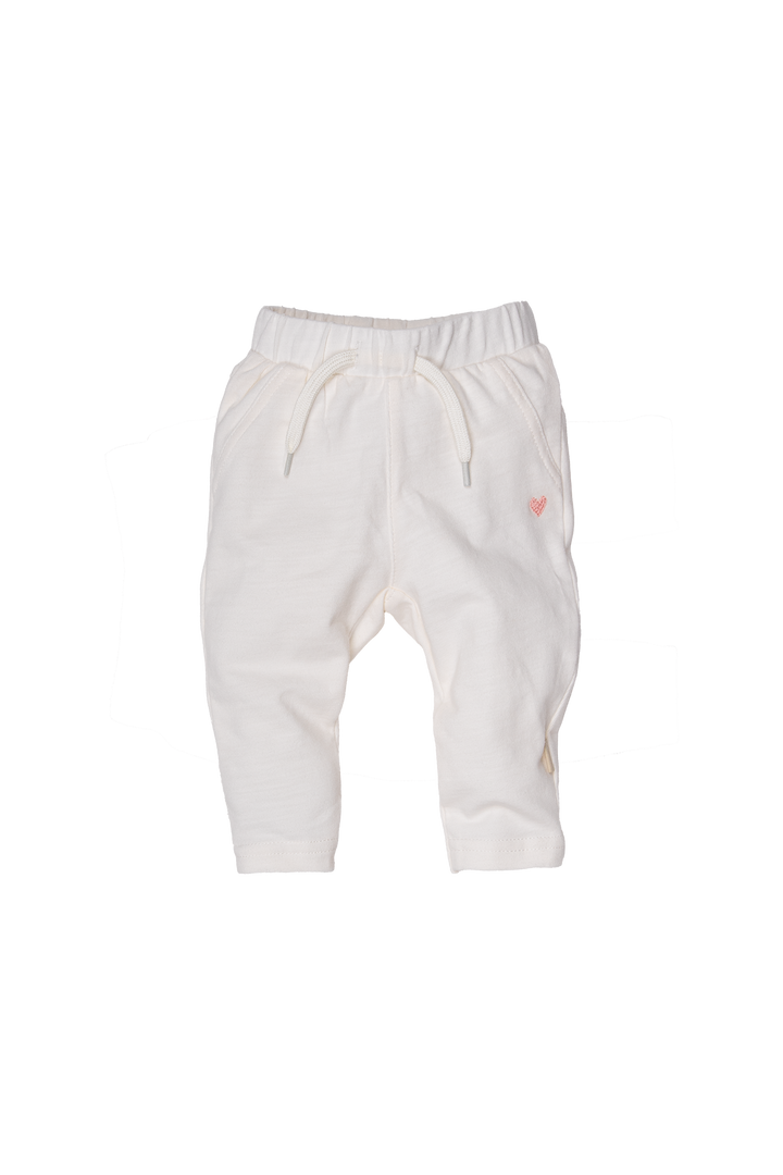 Broek Slub Drawstring Off White