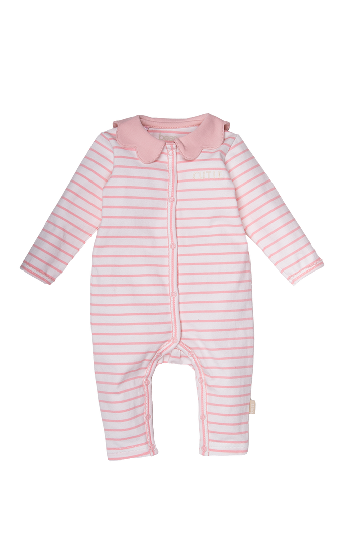 Boxpak Collar Striped Pinstripe Pink